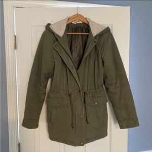 Women’s Anorak Utility Jacket Medium Removable Fur by Sebby